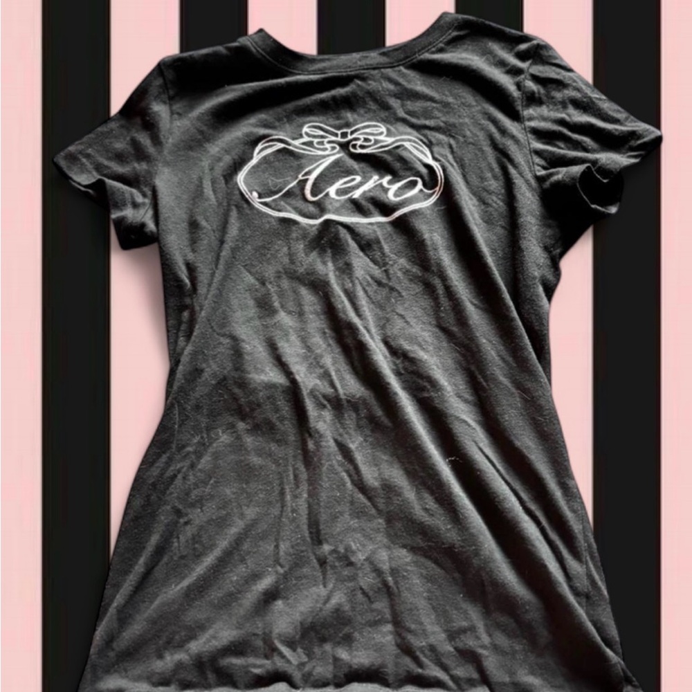 Aeropostale Black Classic Crew Tee